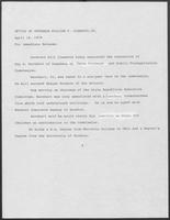 Press release from the Office of Governor William P. Clements, Jr., regarding appointments, April 16, 1979