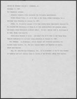 Press release from the Office of Governor William P. Clements, Jr. regarding appointments, November 17, 1981