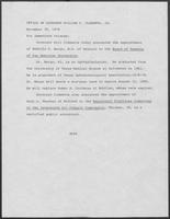 Press release from the Office of Governor William P. Clements, Jr. regarding appointments, November 30, 1979