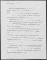 Press release from the Office of Governor William P. Clements, Jr. regarding appointments, August 13, 1979