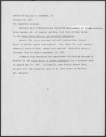 Press release from the Office of Governor William P. Clements, Jr. regarding appointments, October 18, 1979