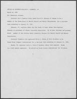 News release from William P. Clements, Jr., regarding recent appointments, March 16, 1981