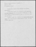 News release from William P. Clements, Jr., regarding recent appointments, August 31, 1979