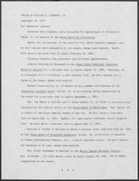 News release from William P. Clements, Jr., regarding recent appointments, September 26, 1979