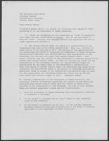 Letter from William P. Clements to Mark White regarding Opinion Number MW-51, undated