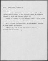 News release from William P. Clements, Jr., regarding recent appointments, October 14, 1982