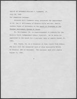 Press release from the Office of Governor William P. Clements, Jr. regarding appointments, July 28, 1980