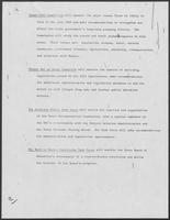 Summaries of multiple tasks forces appointed by Bill Clements, undated