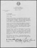 Letter from William P. Clements, William H. Hobby, and Gibson D. Lewis to James Adams January 21, 1988
