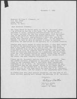 Letter from Patricia Aretha to William P. Clements concerning Dr. Burnzynski, November 7, 1988