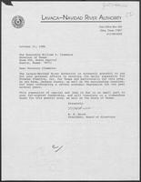 Letter from M.H. Brock to William P. Clements concerning Jobs in Jackson County, October 31, 1988