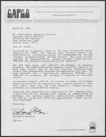 Letter from Richard Bean to Rider Scott, March 19, 1990