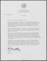 Letter from William P. Clements to "Fellow Texans Concerns About Drugs," May 3, 1988