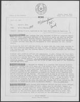 Memorandum from Willis Whatley to David A. Dean titled "Review of Bills Submitted by the Texas Adult Probation Commission," April 14, 1981