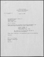 Appointment letters from William P. Clements, Jr. to Secretary of State, George S. Bayoud, Jr., August 23, 1989