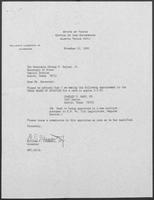 Appointment letter from Governor William P. Clements, Jr., to Secretary of State George S. Bayoud, Jr., November 10, 1989