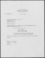 Appointment letter from William P. Clements, Jr. to Secretary of State, George S. Bayoud, Jr., July 24, 1989