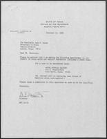 Appointment letter from William P. Clements, Jr. to Secretary of State, Jack Rains, February 12, 1988