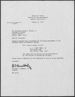 Appointment letter from William P. Clements to George S. Bayoud, Jr., January 23, 1990