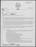 Memo from David Dean to Bill Clements, September 4, 1980