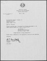 Appointment letter from William P. Clements to Secretary of State, George Bayoud, May 2, 1990