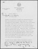 From David Herndon to Bill Clements, July 16, 1982