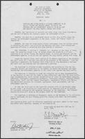 Executive Order William P. Clements Jr. regarding " Texans War Against Drugs", April 16, 1979