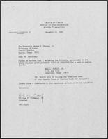 Appointment letter from William P. Clements to Secretary of State, George Bayoud, December 18, 1989