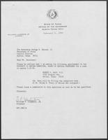 Appointment letter from William P. Clements to Secretary of State, George Bayoud, February 5, 1990