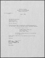 Appointment letter from William P. Clements to Secretary of State, Jack Rains, June 2, 1988