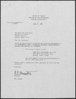 Appointment letter from William P. Clements to Secretary of State, Jack Rains, June 17, 1988