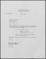 Appointment letter from William P. Clements to Secretary of State, Jack Rains, June 17, 1988