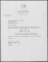 Appointment letter from William P. Clements to George S. Bayoud, Jr., February 5, 1990