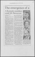 Dallas Times Herald newspapers clipping headlined, "The emergence of a Kennedy Candidacy could lift Democrats," September 23, 1979