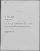Correspondence between William H. Alberts and William P. Clements concerning Sales Tax Extension, June 22 to July 1, 1987