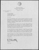 Correspondence between William P. Clements and Karl Amelang regarding Texas prison reform, January 6-23, 1988 