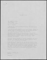Correspondence between William P. Clements and Winnon O. Arivett regarding a Texas tax increase, August 10, 1987 and December 2, 1987