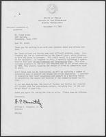 Correspondence between Governor William P. Clements, Jr., and Frank Arndt regarding pre-release centers, September 1-September 11, 1987