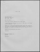 Correspondence between Wilma Buntin and William P. Clements regarding retired teacher pay, June 7, 1987 - July 6, 1987