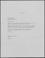Correspondence between William P. Clements and Edna M. Reim regarding Senate Bill 123, June 19, 1987 - July 6, 1987