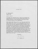 Correspondence between William P. Clements and Dr. Bahir Mostofi, October 10-20, 1973