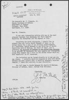Annotated letter from J.J. McMullen to Bill Clements, July 31, 1973