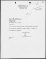 Letter from Peter O'Donnell to William P. Clements, Jr., March 25, 1974