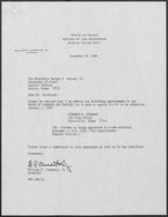 Appointment letter from William P. Clements to George S. Bayoud, Jr., December 28, 1989