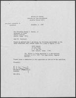 Appointment letter from Governor William P. Clements, Jr., to Secretary of State George S. Bayoud, Jr., December 13, 1989