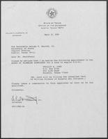 Appointment letter from Governor William P. Clements, Jr., to Secretary of State George S. Bayoud, Jr., March 30, 1990