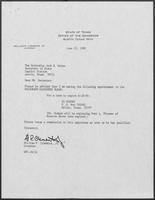 Appointment letter from Governor William P. Clements, Jr., to Secretary of State Jack Rains, June 13, 1989