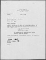 Appointment letter from Governor William P. Clements, Jr., to Secretary of State George S. Bayoud, Jr., July 20, 1989