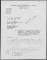 Letter from Paul Carrington to William P. Clements Jr., R.L Thornton, L.T. Potter, January 12, 1970