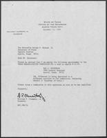 Appointment letter from William P. Clements, Jr. to Secretary of State, George S. Bayoud, Jr., December 15, 1989